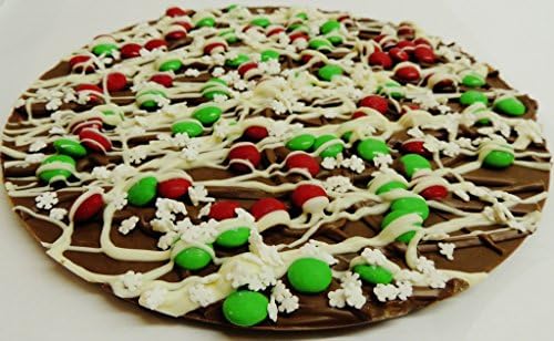 Chocolate Pizza® (16 oz, 10"), Holiday Candy & Snowflakes