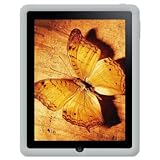 Amzer Silicone Skin Jelly Case for Apple iPad Tablet,(Grey)