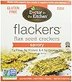 Doctor In The Kitchen Flackers Flax Seed Crackers, Savory, 5-Ounce