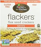Doctor In The Kitchen Flackers Flax Seed Crackers, Savory, 5-Ounce