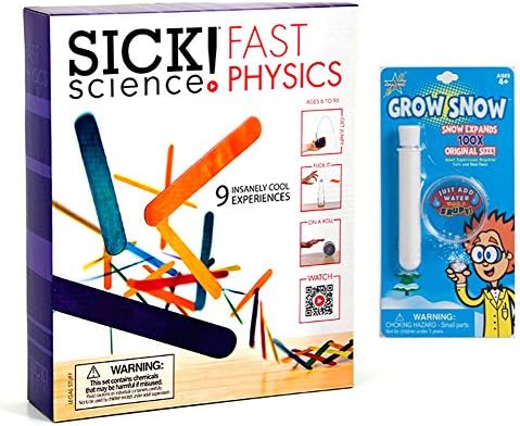 Be Amazing Sick Science Fast Physics Science Kit with Grow Snow Blister Card
