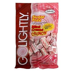 GoLightly Sugar-Free Candy, Mint Creme Crunch, 3-Ounces (Pack of 12)