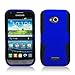 Aimo Wireless SAML300PCPA002 Hybrid Armor Cheeze Case for Samsung Galaxy Victory 4G LTE L300 - Retail Packaging - Black/Blue