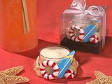 Stylish Surf Board Design Resin Candle Holder (Set of 18) - Baby Shower Gifts & Wedding Favors