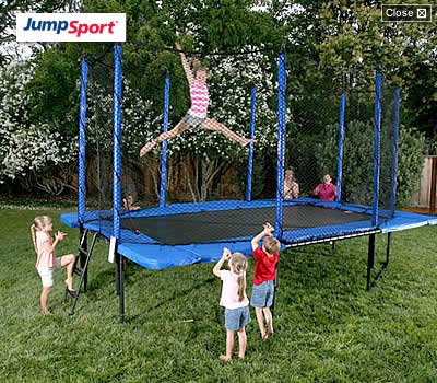 JumpSport 10x17 StagedBounce Trampoline - Enclosure Included