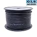 GLS AUDIO Bulk Microphone Cable 300' BLACK Mic