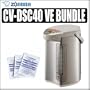 Zojirushi CV-DSC40 Ve Hybrid Water Boiler and Warmer Stainless Steel W Zojirushi ADC-05 Pot Cleaner - Zojirushi AZOJCVDSC40K1