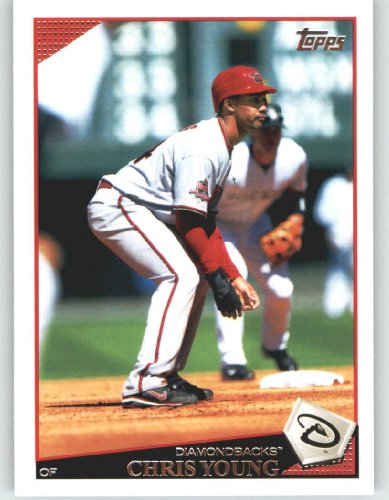 2009 Topps Baseball Card # 335 Chris Young - Arizona Diamondbacks - Shipped In Protective Screwdown Display Case!