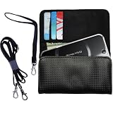 Black Purse Hand Bag Case for the Sony Equinox with both a hand and shoulder loop option - a unique Gomadic design
