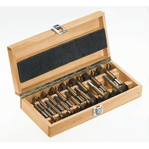 Steelex D3078 TiN Coated Forstner Bit Set, 15-Piece by 