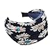 TOOGOO(R) Womens Girls Cloth Wide Headband Hair Head Band Navy Blue Gift