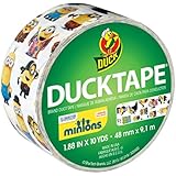 Duck Brand 284081 Licensed Duct Tape, Minions, 1.88 Inches x 10 Yards, Single Roll
