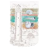 Heritage Lace Faith, Hope, Love Seashells 12-Inch by 20-Inch White Wall Hanging