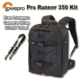 Lowepro Pro Runner 350 AW Kit with Lowepro Speedster Camera Strap
