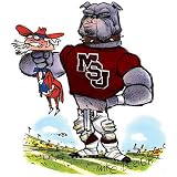 Mississippi State Bulldogs NCAA Rivalry 1 Figurine