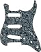 Musician's Gear 3 Single-Coil Pearloid Pickguard Black