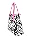 Belvah Extra Large Quilted Damask Print Tote Handbag - Choice of Colors