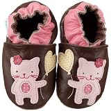 Robeez Soft Soles Balloon Kitten Shoe (Infant/Toddler/Little Kid),Brown,0-6 Months (1-2 M US Infant)
