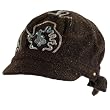 TWEED LUREX TIE NEWSBOY GATSBY DRIVING CAP HAT * BROWN * Small / Medium