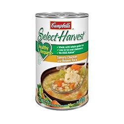 Campbell's Select Healthy Request Savory Chicken and Brown Rice Soup, 18.6-Ounce Cans (Pack of 12)