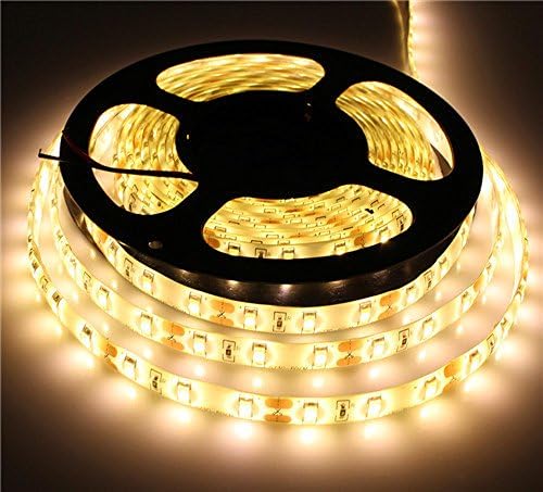 SZC SMD 2835 LED Strip,60leds/m Waterproof IP65, 14Lm/LEDs 16.4Ft, DC12V High Brightness Low Power Consumption (Warm White)