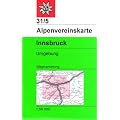 DAV Alpenvereinskarte 31/5 Innsbruck und Umgebung 1 : 50 000 Wegmarkierungen: Topographische Karte