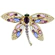 Pugster Pink And Purple Dragonfly Brooch