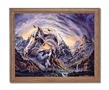 Spirit Of The Wild Stallion Horse # 1 Home Decor Wall Picture Oak Framed Art Print