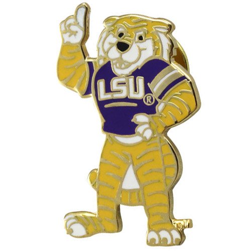 LSU Tigers Goldtone Team Mascot Pin