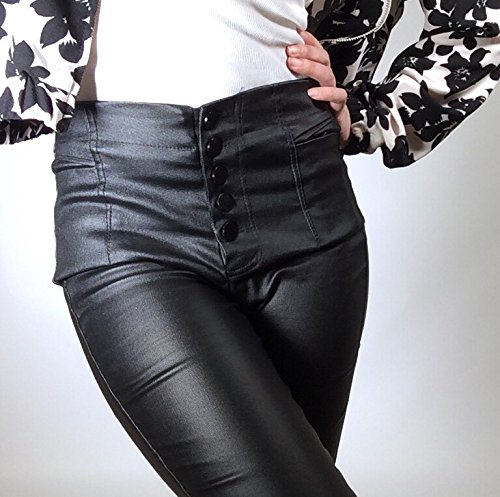 (エムシービーエム) MCBMフェイクレザーパンツ 脚長ファッションで美脚に魅せる タイト スキニーパンツ ダンス衣装