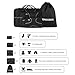 FOREGOER 5 Set Packing Cubes Travel Luggage Organizers with Laundry Bag – Black