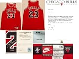 Michael Jordan Chicago Bulls Autographed Game Worn 1997-98 Champion Season Basketball Jersey (Red)