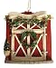 Snowfall Valley Red & White Barn Door With Verse Christmas Ornaments
