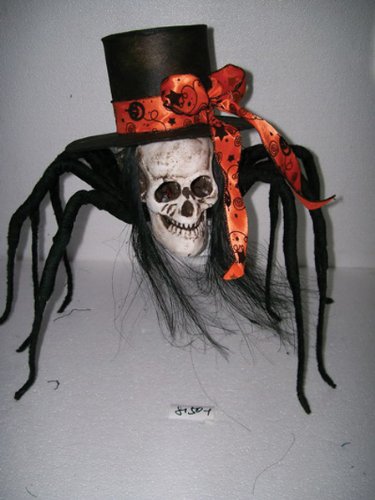 Skull Spider W Top Hat 35In