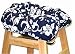 Cuter Than A Ducks Butt Shopping Cart Cover White Hibiscus Blue Back | Grocery Cart Cover