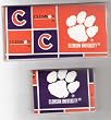Checkbook Cover Debit Set Made with Clemson University Fabric