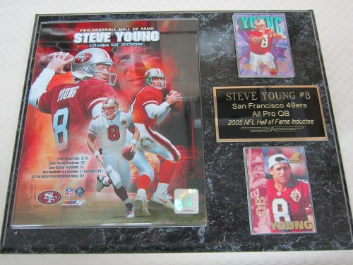 San Francisco 49ers Steve Young 2 Card Collector Plaque
