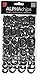me & my BIG ideas Alpha Chips Designer Chipboard Letter Stickers, Bailey Alphabet Silver Foil