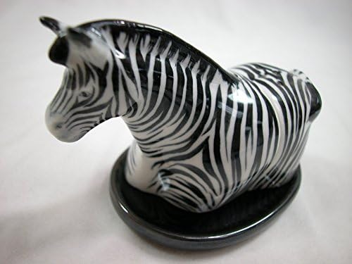 Animal Tracks Miniature Porcelain Animal Zebra Salt & Pepper Shaker Set #SAP1107