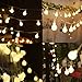 Naisidier 40 LED Battery Operated String Lights 14ft Warm Color for Garden Party and Holiday Decoration (Warm White)