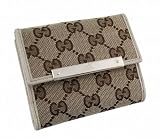 【並行輸入】グッチ GUCCI GUCCISSIMA(グッチシマ) Wホック財布 112716 F40IG 9773 GGキャンバス (ベージュ×アイボリー)