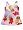 LTP by Les Tout Petites - Girls Tank Style Sun Dress, Lt. Blue/ Green/ Red (Size 10)