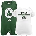 Boston Celtics Newborn Green/White 2-Piece Sleeveless Creeper Set