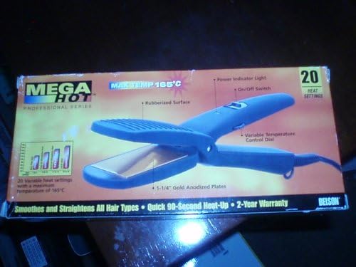 Mega Hot Professional Series 1 1/4" Mini Straightening Iron