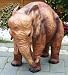 Afrikanischer Elefant im Mahagoni Stil Designerstück
