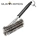 Triple Wide 18 Inch Deep Cleaning BBQ Grill Brush By Que Heads - Easy to Use Handle with Durable Stainless Steel Grilling Bristles - Quick and Easy Clean - Outdoor Accessories for Weber and Char-Broil Grills