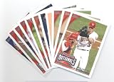 2010 Topps Baseball Cards Washington Nationals Team Set Update (Series 3) - 11 Cards including Stephen Strasburg, Matt Capps, Wilson Ramos Rookie Card, Drew Storen Rookie Card, Luis Atilano Rookie Card & more!