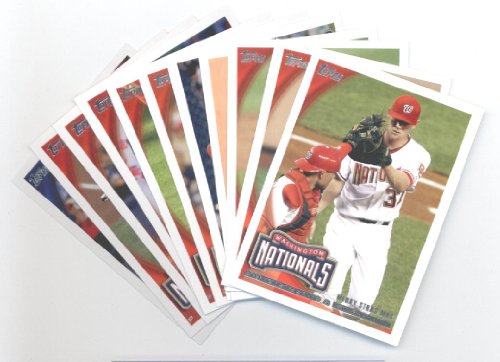2010 Topps Baseball Cards Washington Nationals Team Set Update (Series 3) - 11 Cards including Stephen Strasburg, Matt Capps, Wilson Ramos Rookie Card, Drew Storen Rookie Card, Luis Atilano Rookie Card & more!