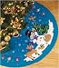 Frosty's Favorite Ornament Tree Skirt Felt Applique Kit-45 Inch Round