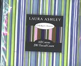 Laura Ashley Twin Sheet Set Childrens Room - Sydney Stripe Multi Blue/green